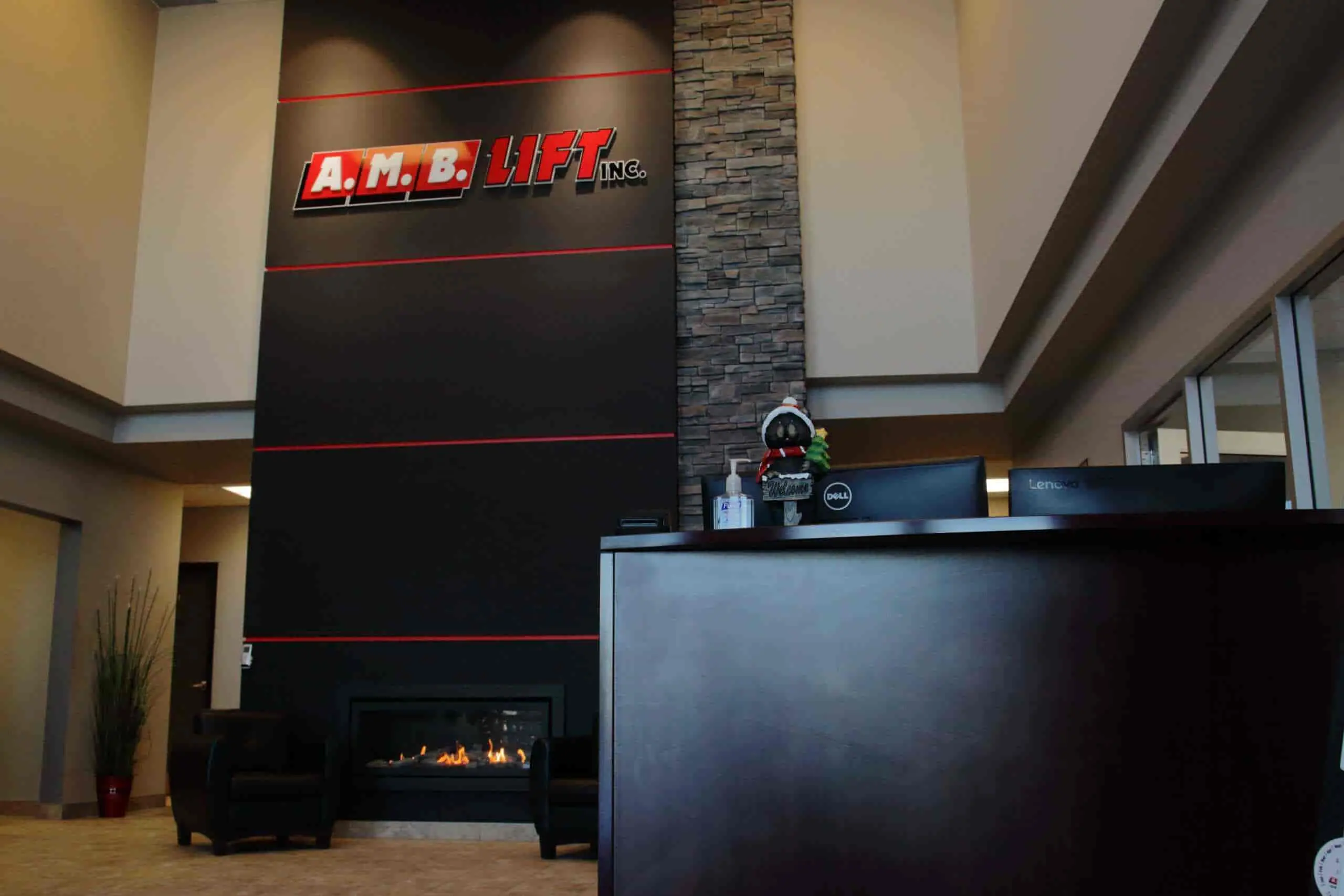 Office lobby and reception area in Carp, Ontario